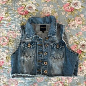 Blue, Highway jeans vest. Size Small.